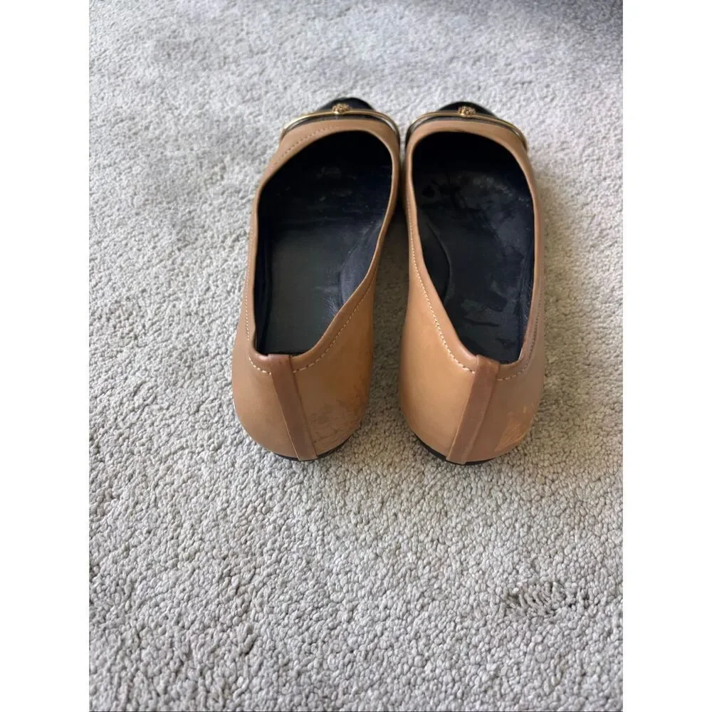 Tory Burch Pacey cap-toe ballet flats, Sz 9, $275